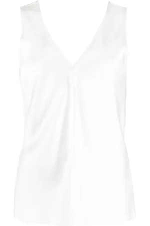 Voz Raw-cut silk tank top