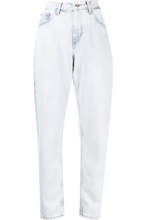 OFF-WHITE High-rise tapered jeans