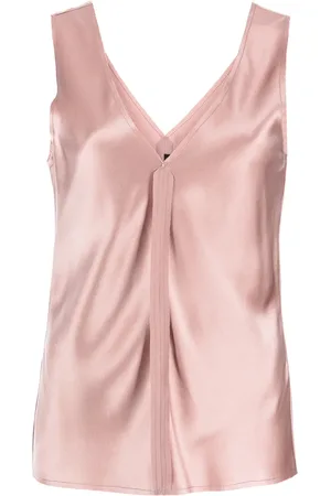 Voz Raw-cut silk tank top