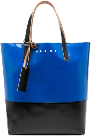 Marni Two-tone top-handle tote bag