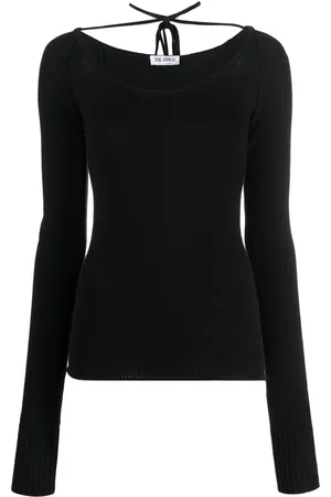 The Attico Strap-detail knitted top