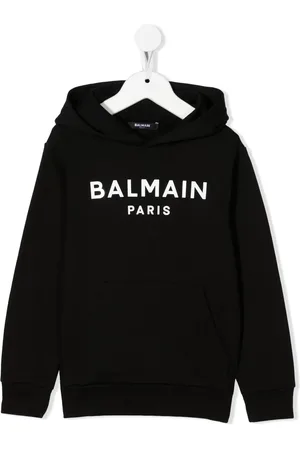 Balmain Logo-print drop-shoulder hoodie