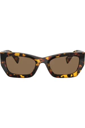 Miu Miu Tortoiseshell rectangle-frame sunglasses
