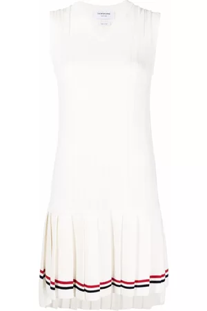 Thom Browne Women Skirts & Dresses - RWB-cricket stripe tennis dress
