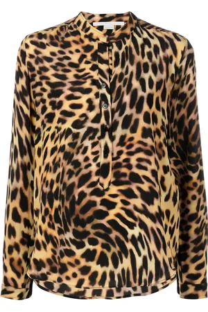 Stella McCartney Cheetah print silk shirt