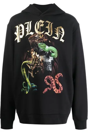 Philipp Plein Graphic print cotton hoodie