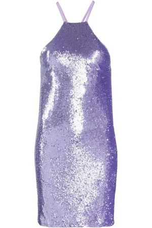 The Attico Sequin-embellished open-back dress