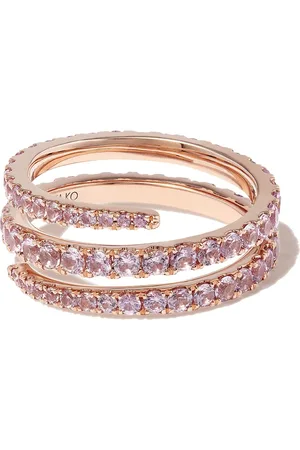 Anita 18kt yellow gold Coil diamond ring