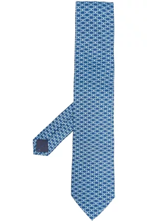 Salvatore Ferragamo Monogram-print silk tie