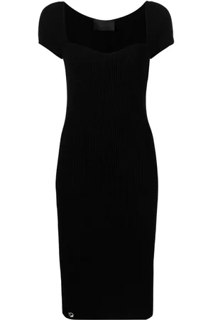 Philipp Plein Rib-knit midi dress