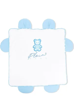 Philipp Plein Embroidered-logo detail blanket