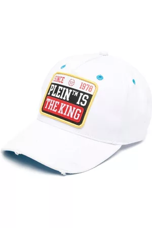 Philipp Plein Logo-patch distressed cap