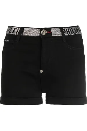 Philipp Plein Logo-embellished denim shorts