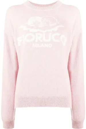 Fiorucci Intarsia-knit logo-motif jumper