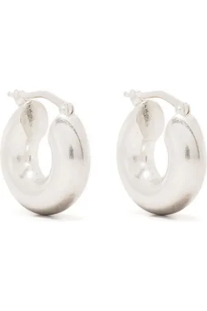 Jil Sander Sterling- sculptural hoop earrings