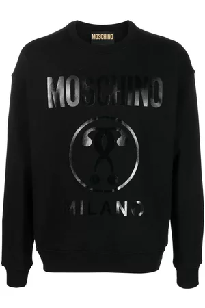 Moschino Men Sweatshirts - Logo-print cotton sweatshirt