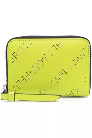 Karl Lagerfeld K/Punched perforated-detail wallet