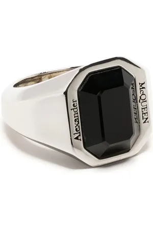 Alexander McQueen Brass stone ring