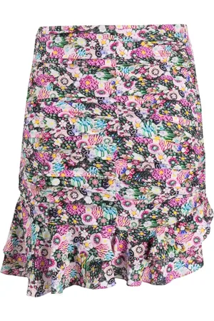 Isabel Marant Milendi floral-print ruched mini skirt