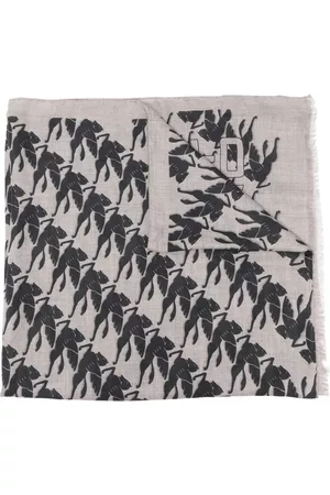 Etro Pegaso-motif frayed scarf