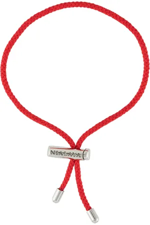 Nialaya String engraved-logo bracelet