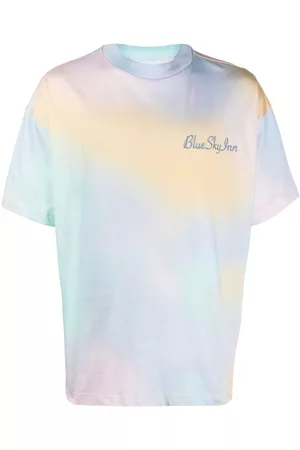 BLUE SKY INN Tie-dye logo-embroidered T-shirt