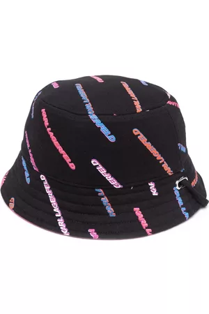 Karl Lagerfeld K/Futuristic logo-print bucket hat
