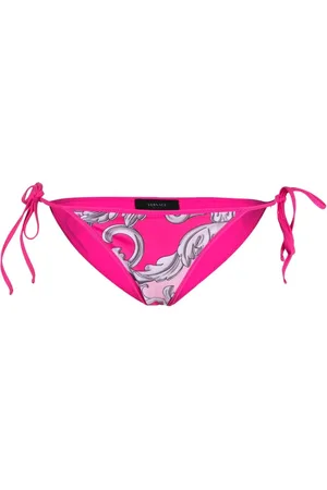 VERSACE Baroque pattern-print bikini bottoms