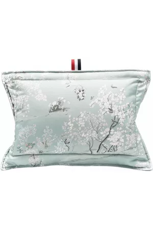 Thom Browne Women 17 Inch Laptop Bags - Small floral-print Pillow clutch