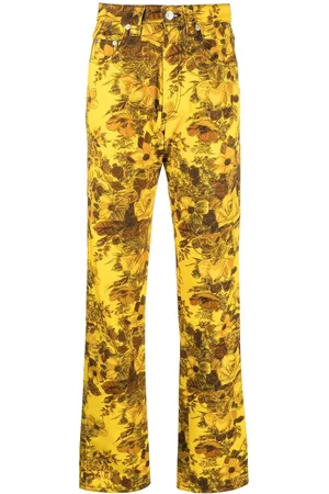 Kwaidan Editions Printed-floral straight-leg jeans