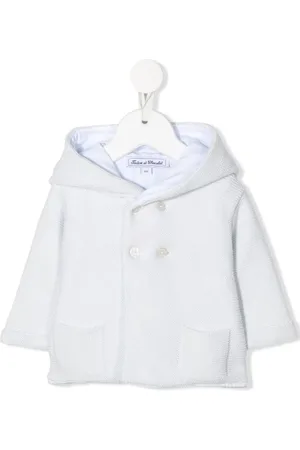 Tartine Et Chocolat Double-breasted button hooded coat