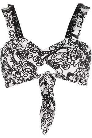 Gina Floral-print cropped-top