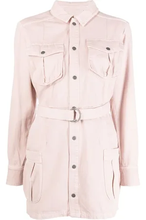 KSUBI Hazard belted-waist shirt dress