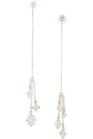E.M. Crystal pendant earrings