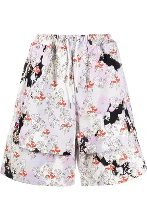 Garbage TV Graphic-print track shorts
