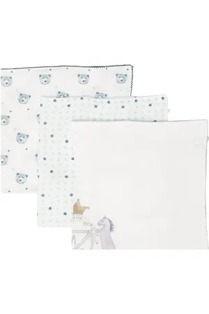 MARIE CHANTAL Graphic-print muslin cloths