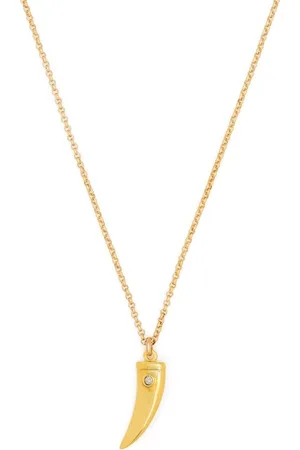 Isabel Marant Crystal-tooth pendant necklace