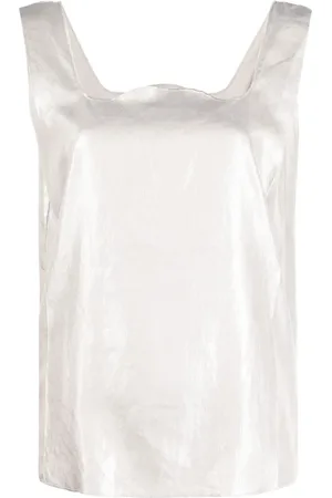 Maison Margiela 2010s square neck tank top