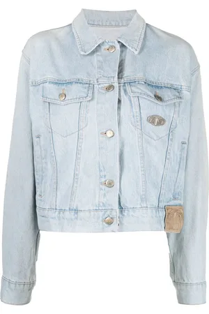 Gianfranco Ferré 1990s logo-plaque denim jacket