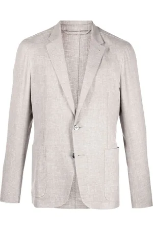 Ermenegildo Zegna Single-breasted linen-blend blazer