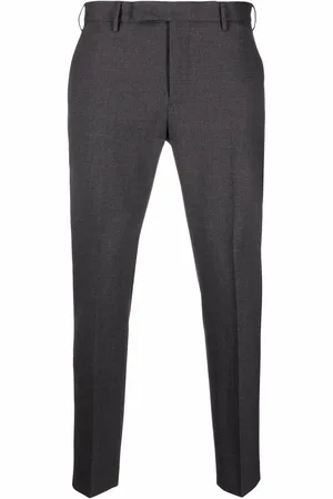PT Torino Pressed-crease charm-detail tailored trousers