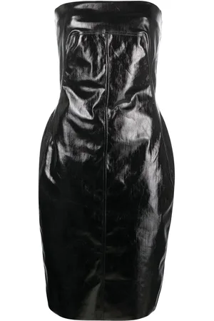 Rick Owens Square-neck strapless dress
