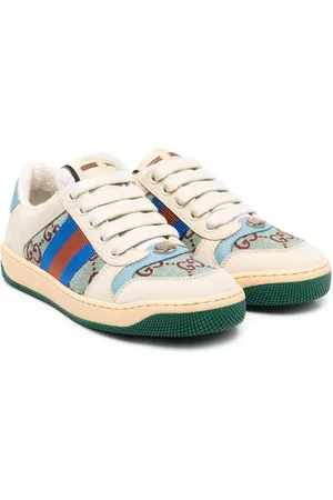 Gucci Boys Sneakers - Logo-print lace-up trainers