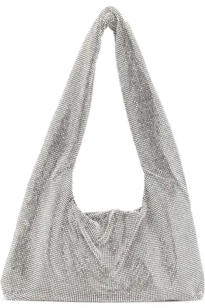 KARA Crystal mesh tote bag