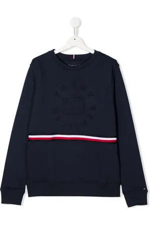 Tommy Hilfiger Embossed-logo long-sleeve sweatshirt