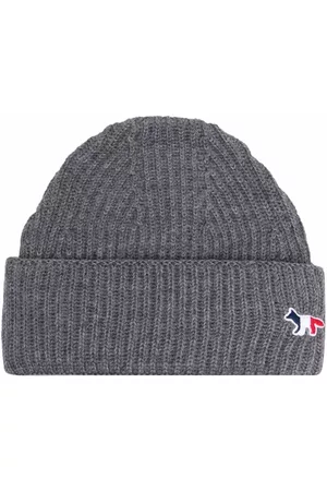 Maison Kitsuné Beanies - Ribbed-knit beanie