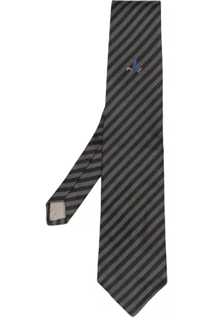 VERSACE Men Neckties - 1970s embroidered-mallard silk tie