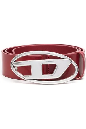 Diesel 1DR logo-buckle leather belt
