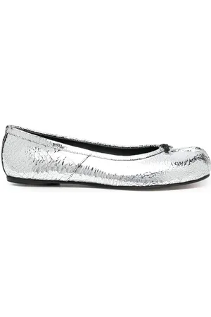 Maison Margiela Tabi mirror-effect ballerina shoes