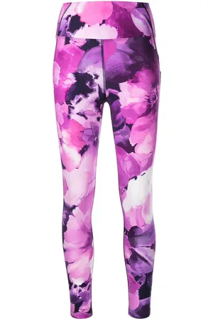 Marchesa Notte High-waisted floral leggings